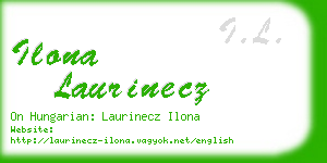 ilona laurinecz business card
